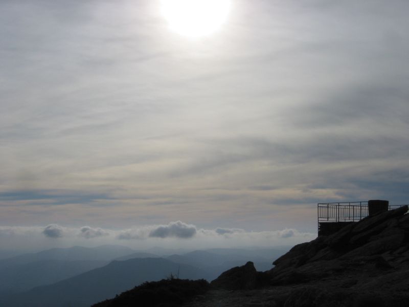 Aussichtsplattform auf dem Caroux-Gipfel