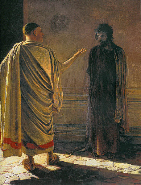 Nikolai Nikolajewitsch Ge: Was ist Wahrheit? (Pontius Pilatus und Christus, 1890)